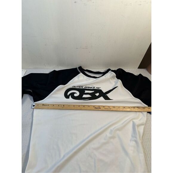 Outer banks xxl UPF 60+ rash guard shirt black white new - Picture 6 of 6